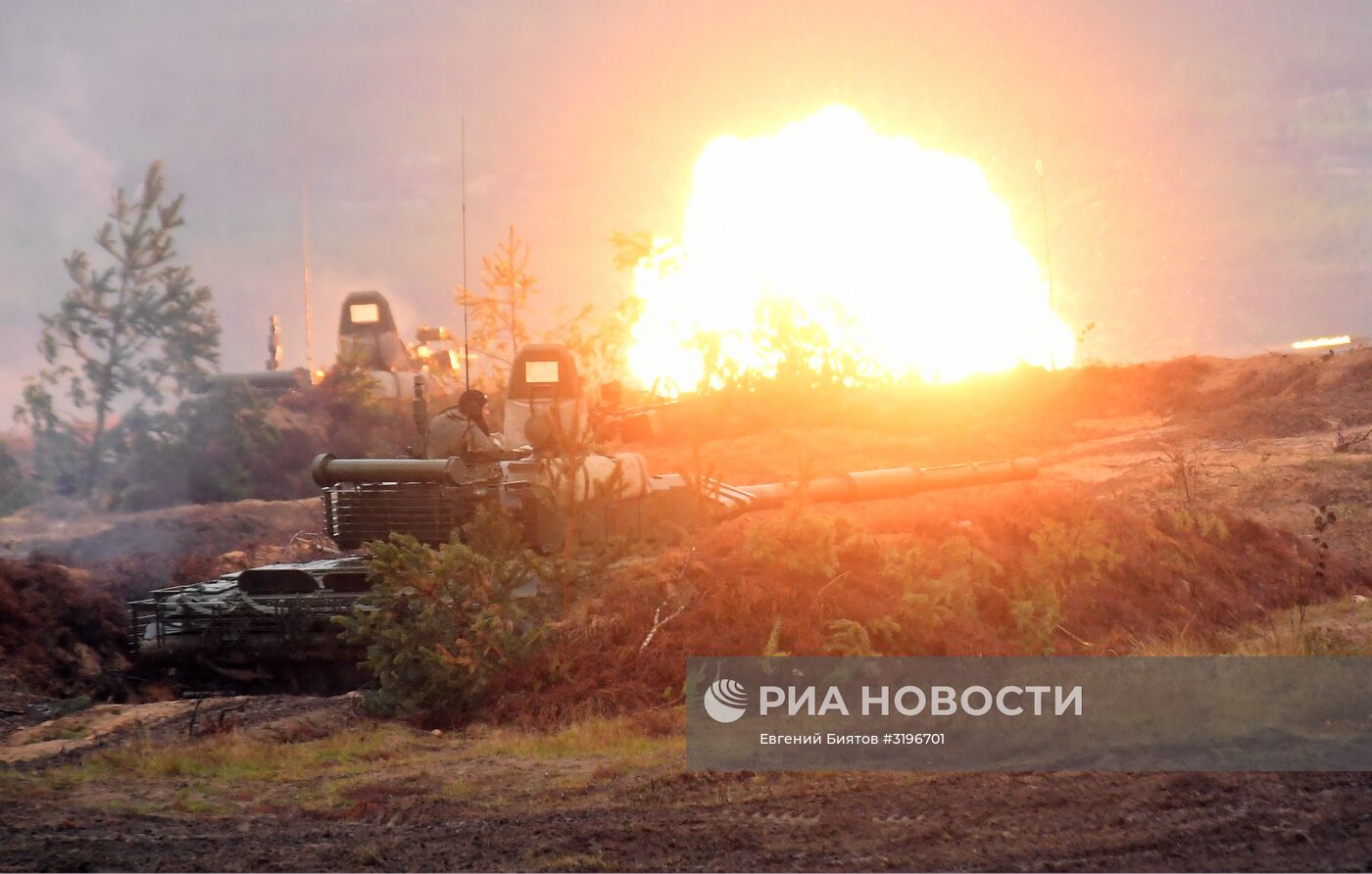 Российско-белорусские военные учения "Запад-2017" в Белоруссии