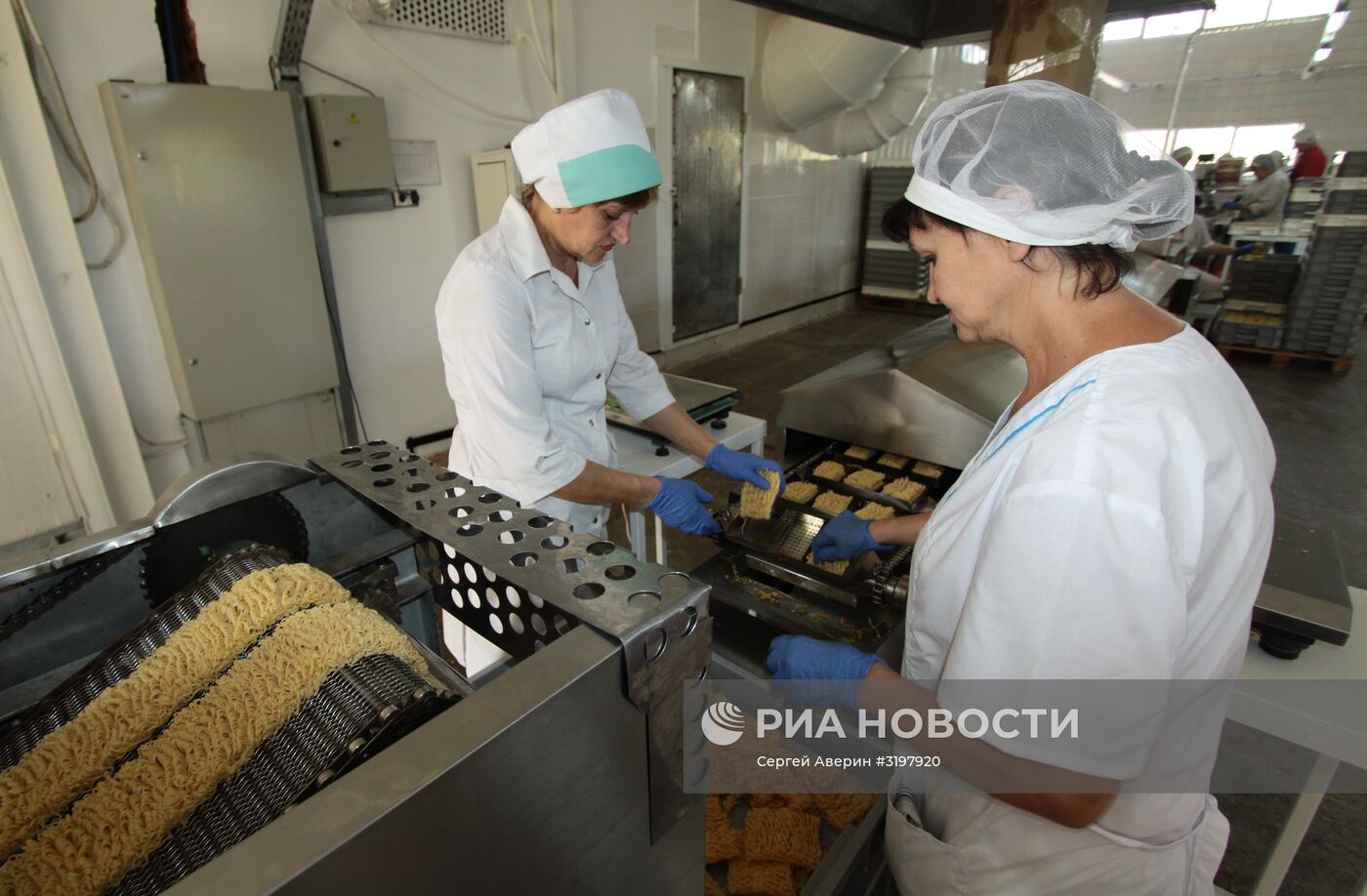 Работа Донецкой макаронной фабрики