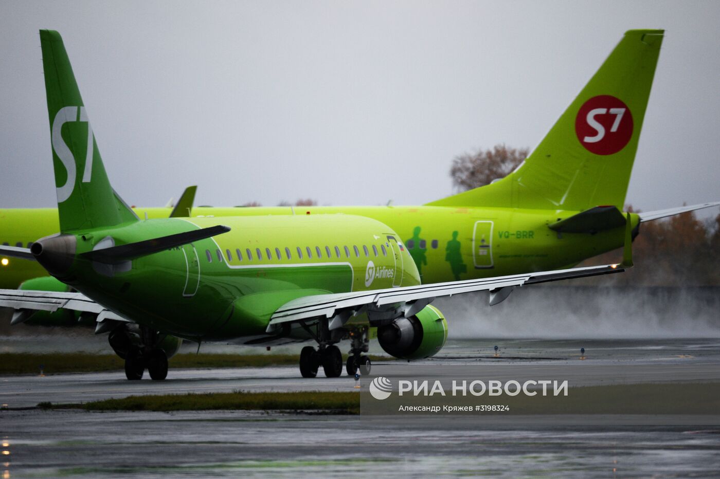 Работа аэропорта "Толмачево" в Новосибирске