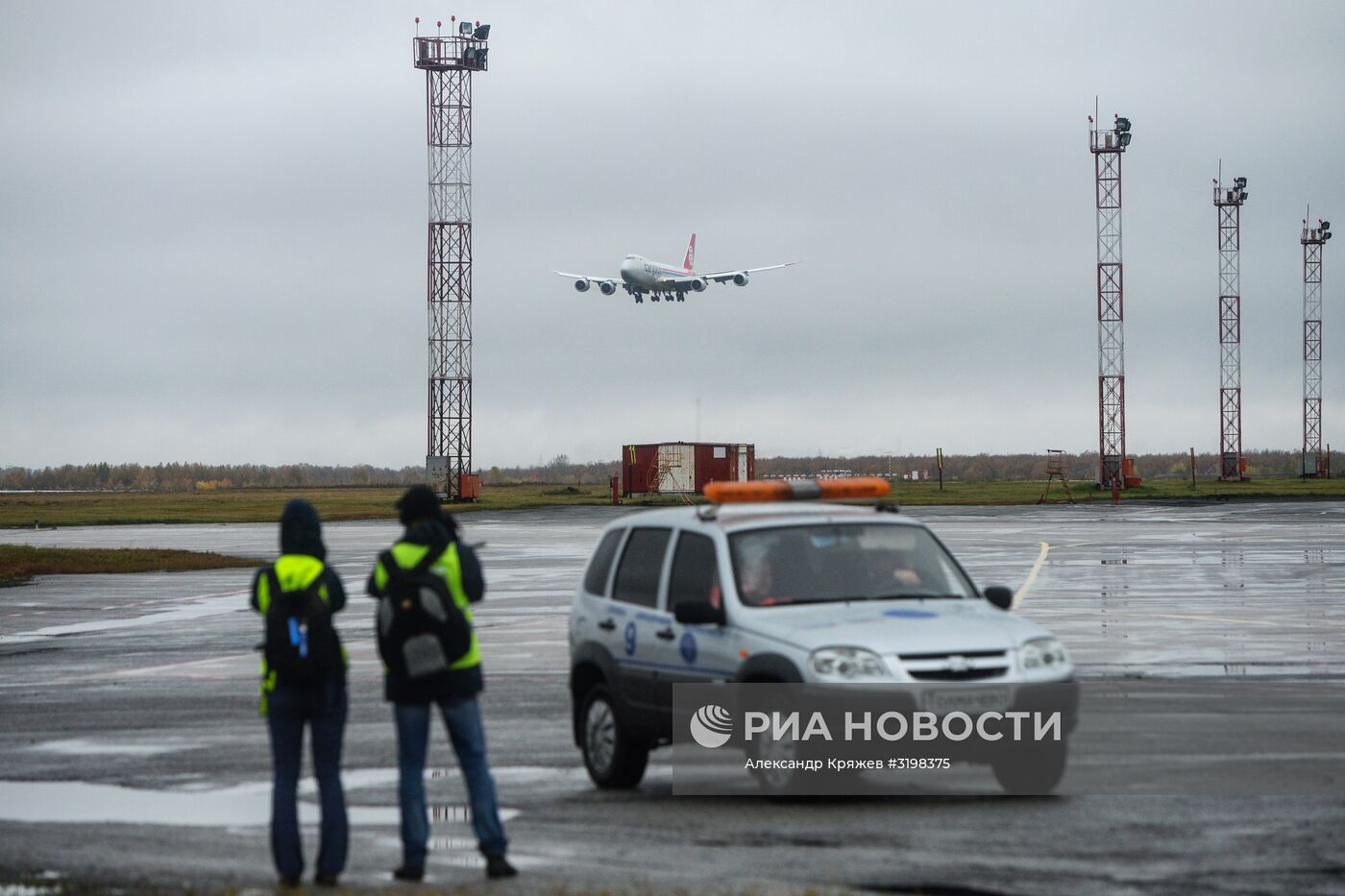 Работа аэропорта "Толмачево" в Новосибирске