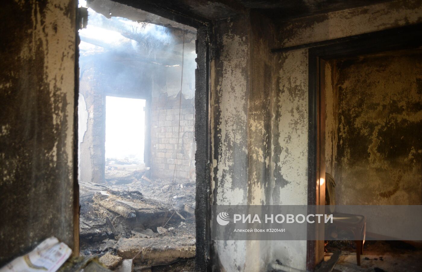 Последствия пожара на складе с боеприпасами в Винницкой области Украины