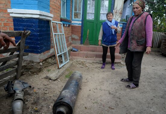 Последствия пожара на складе с боеприпасами в Винницкой области Украины