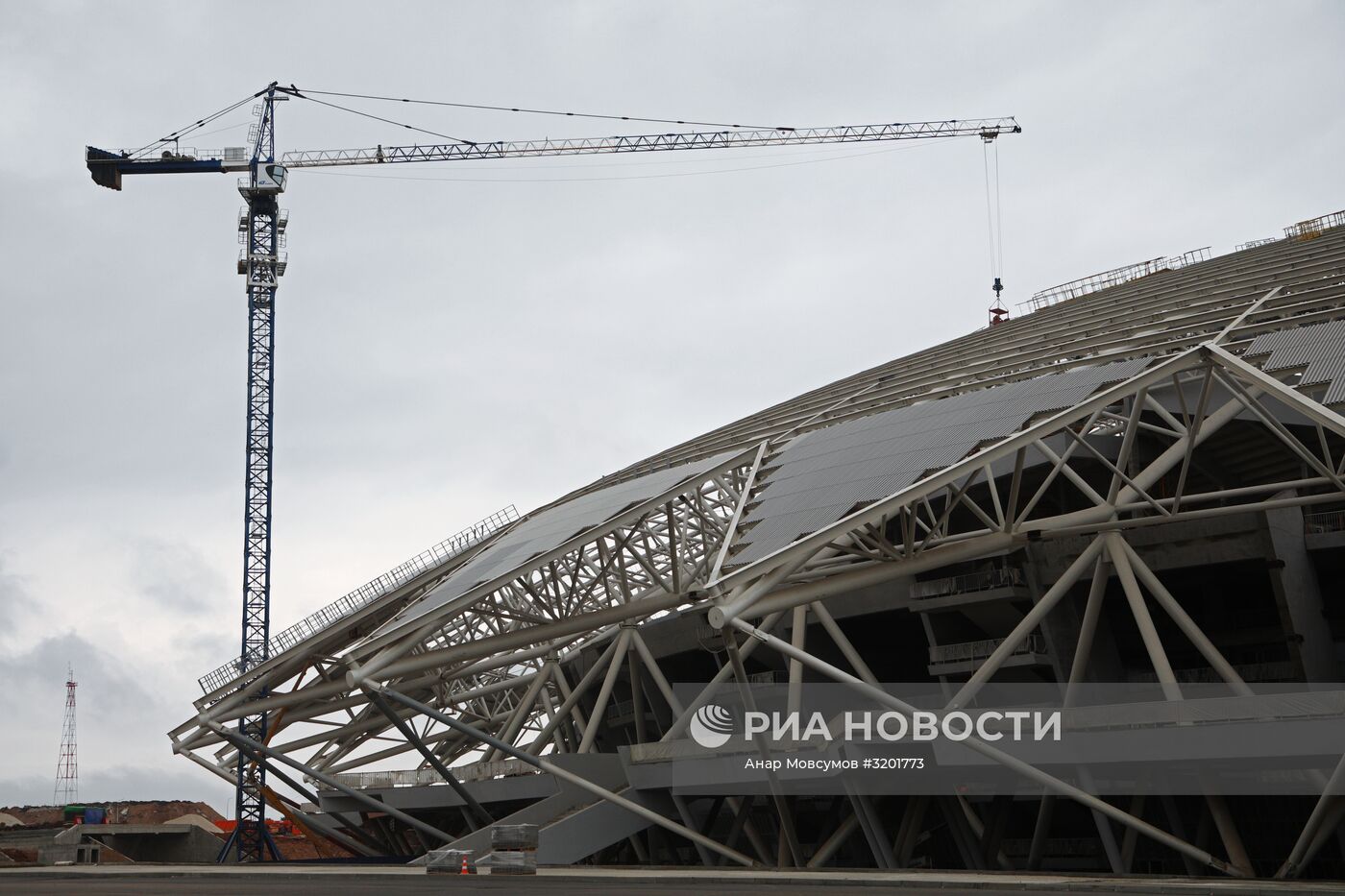 Инспекционный визит делегации FIFA и оргкомитета "Россия-2018" на стадион "Самара Арена"