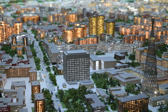 Макет Москвы представлен на ВДНХ