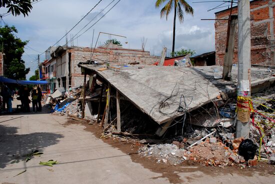 Последствия землетрясения в Мексике