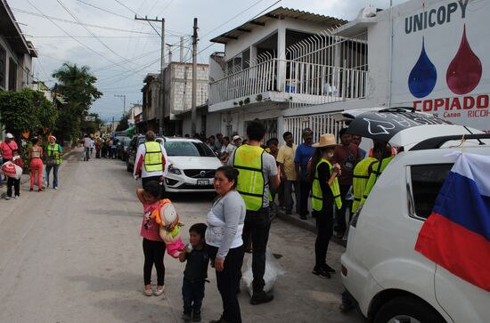 Последствия землетрясения в Мексике