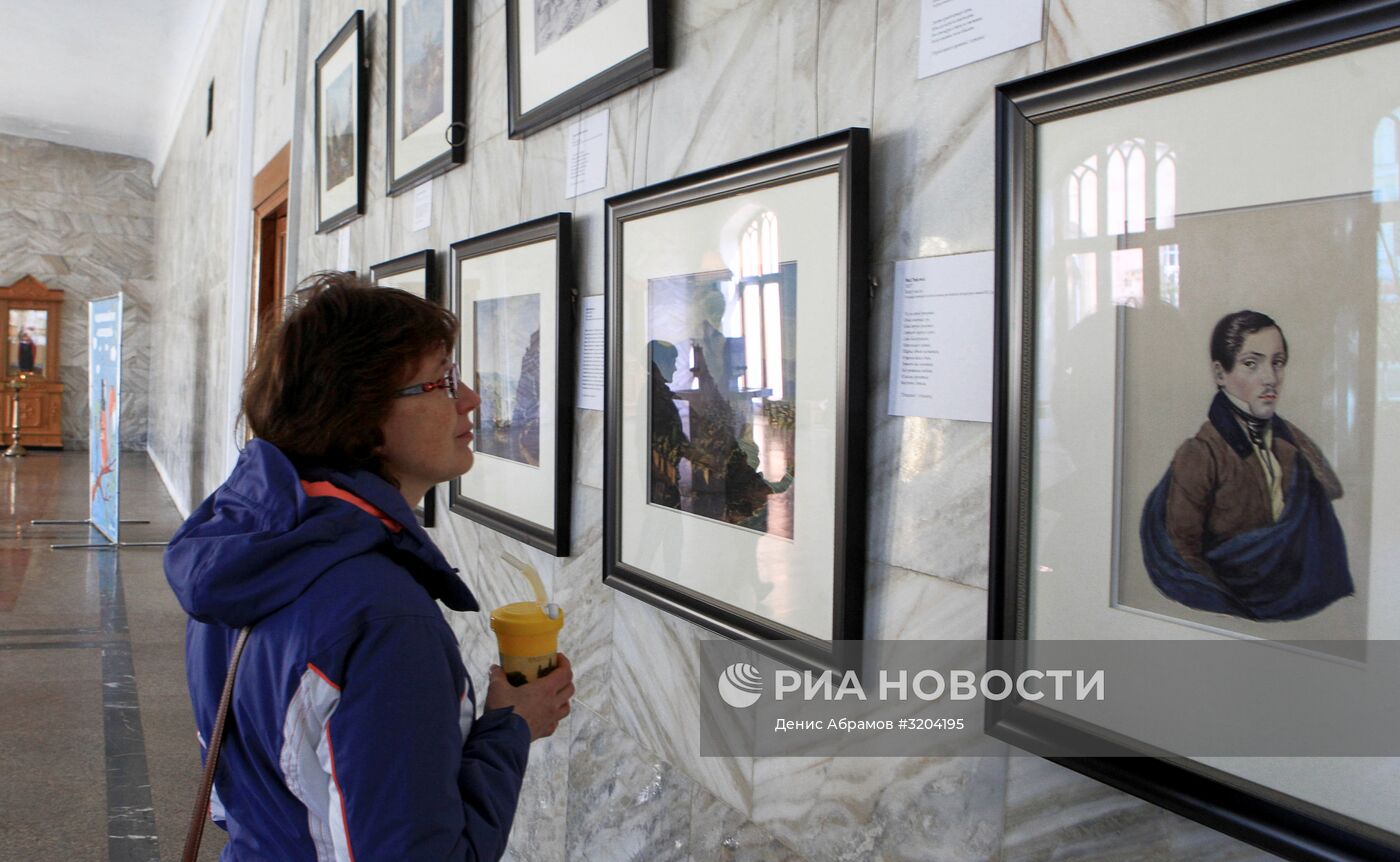 Экспозиция "Лермонтов-художник" открылась в Нарзанной галерее Кисловодска