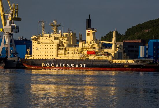 Корабли в портах Кольского залива