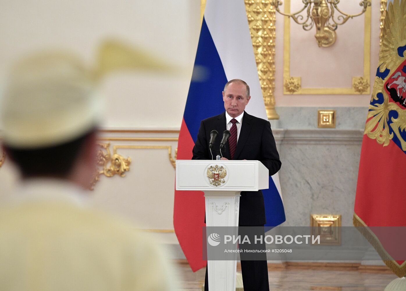 Президент РФ В. Путин принял верительные грамоты у 20 послов иностранных государств