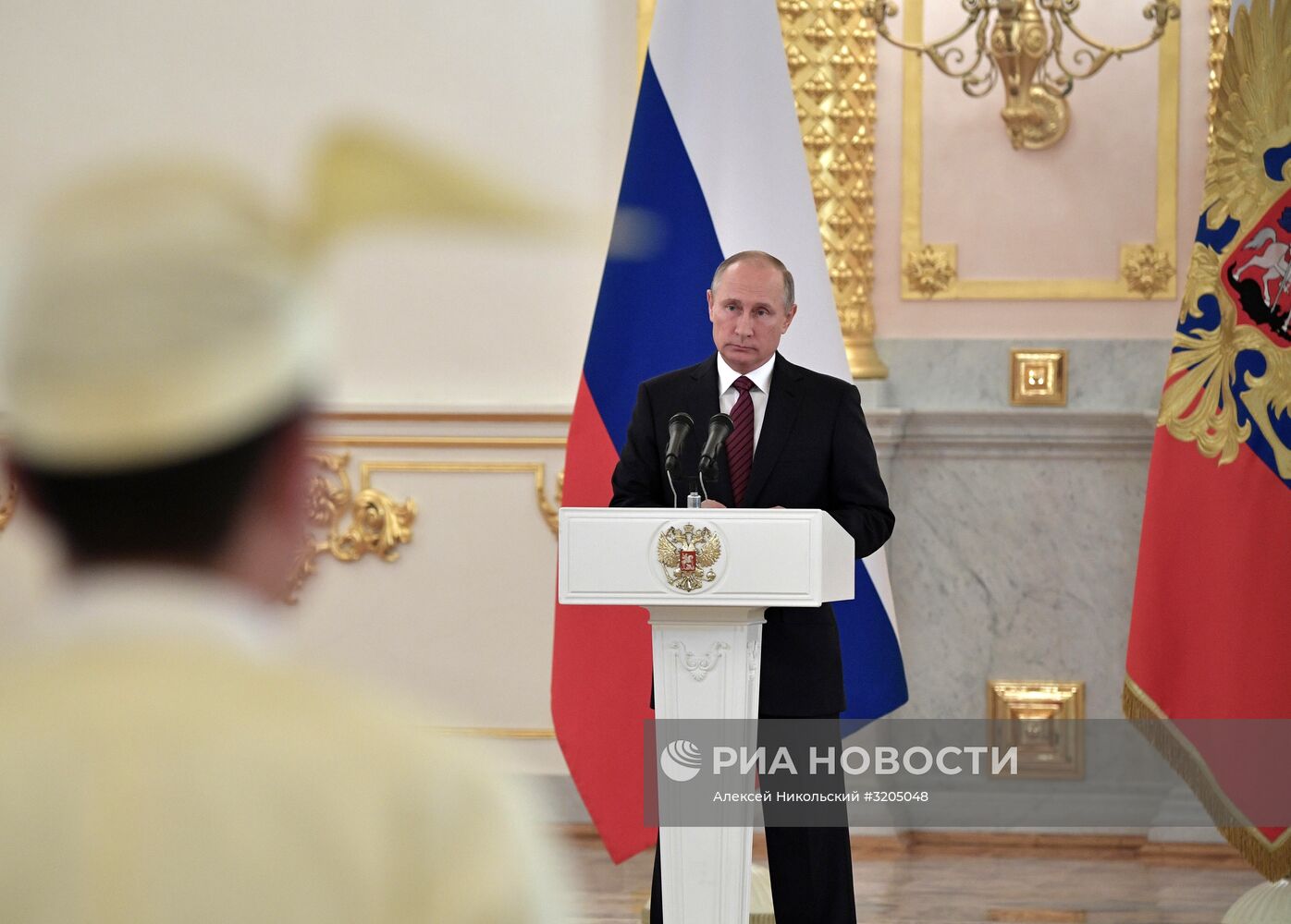 Президент РФ В. Путин принял верительные грамоты у 20 послов иностранных государств