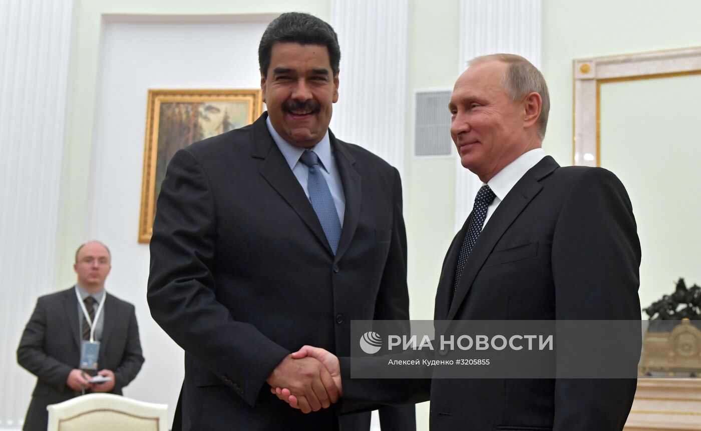 Встреча президента РФ В. Путина с президентом Венесуэлы Н. Мадуро
