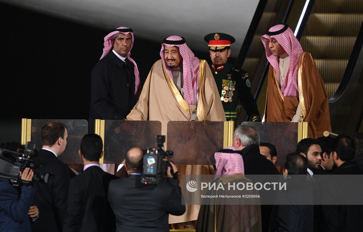 Прилет короля Саудовской Аравии С. Аль-Сауда в Москву