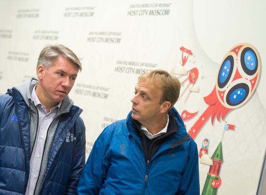 Инспекционный визит делегации FIFA и оргкомитета "Россия-2018" на стадион "Лужники"
