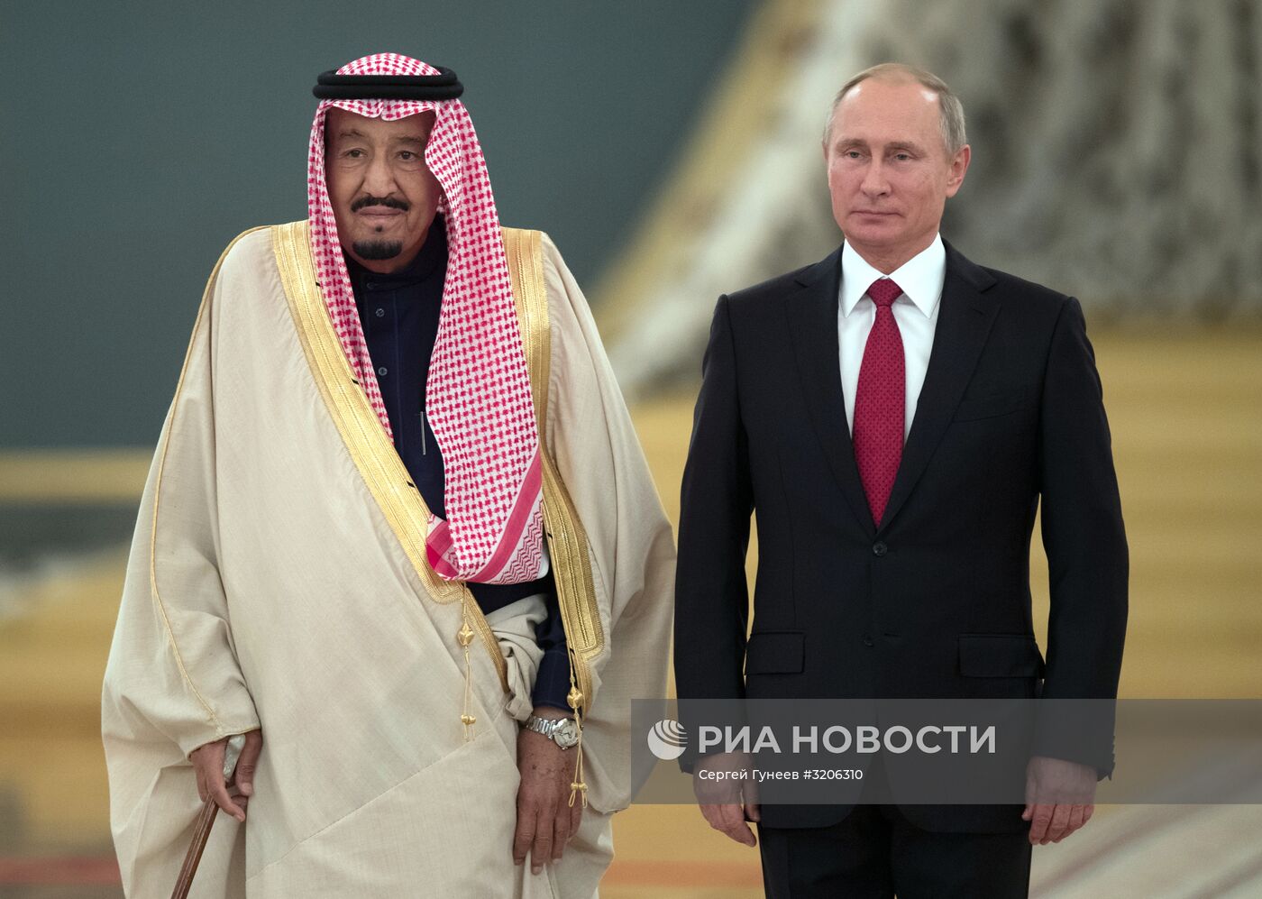 Переговоры президента РФ В. Путина с королем Саудовской Аравии С. Аль-Саудом