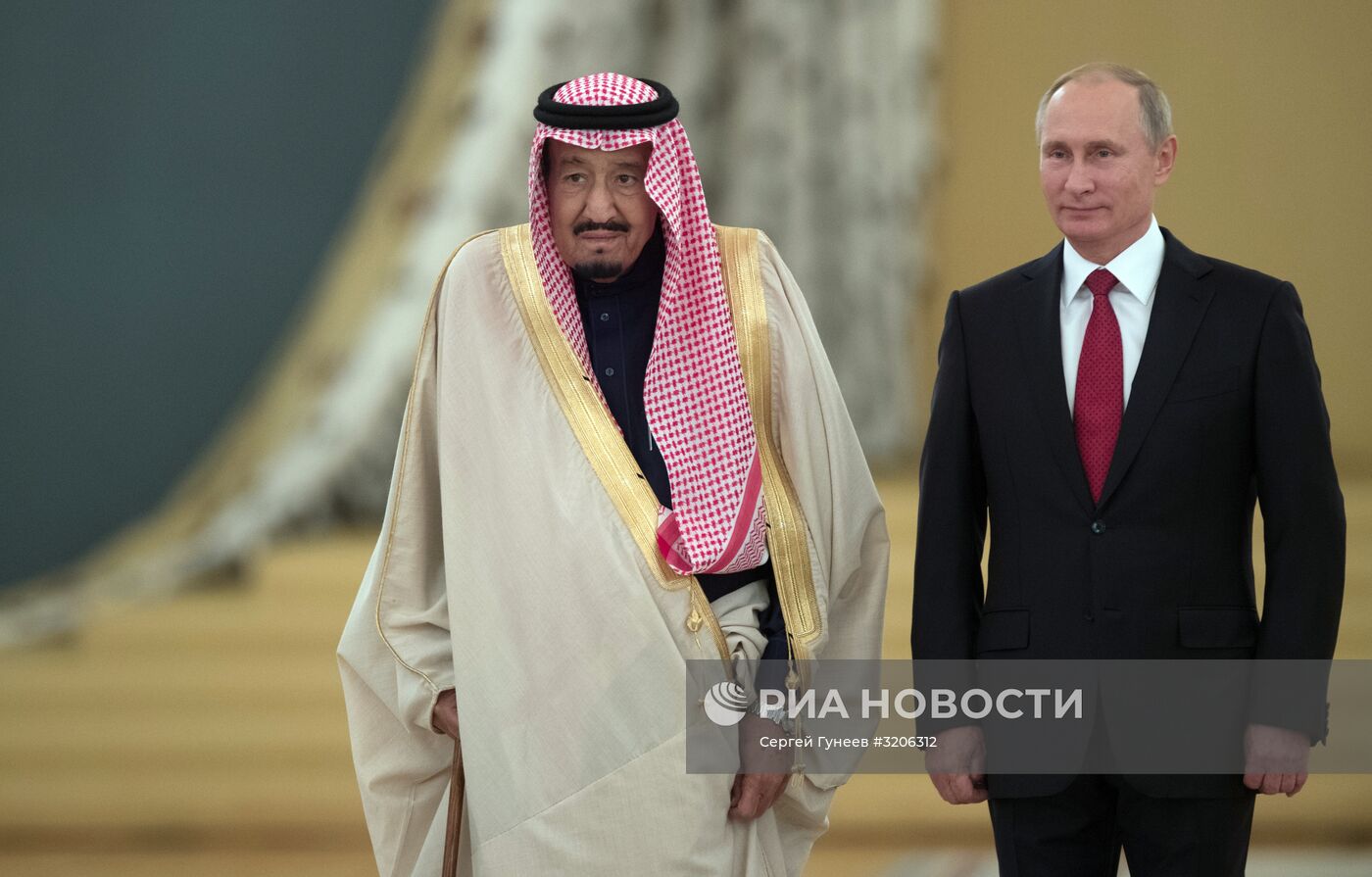 Переговоры президента РФ В. Путина с королем Саудовской Аравии С. Аль-Саудом