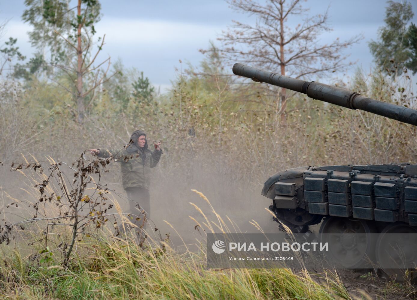 Танковые учения в Воронежской области