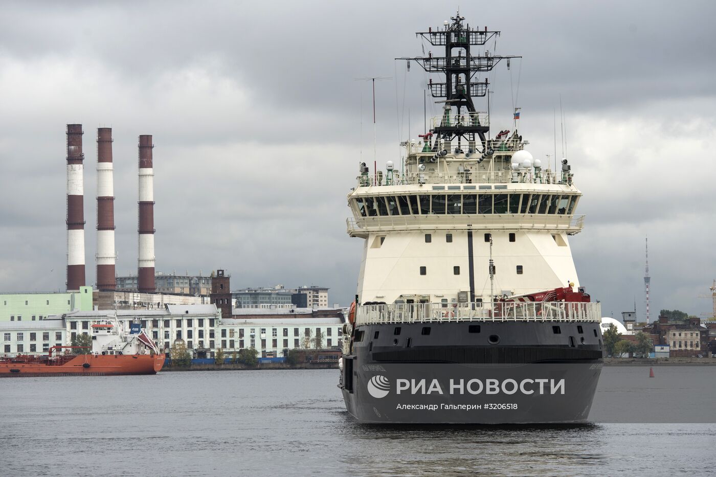 Государственные испытания ледокола "Илья Муромец" в Санкт-Петербурге