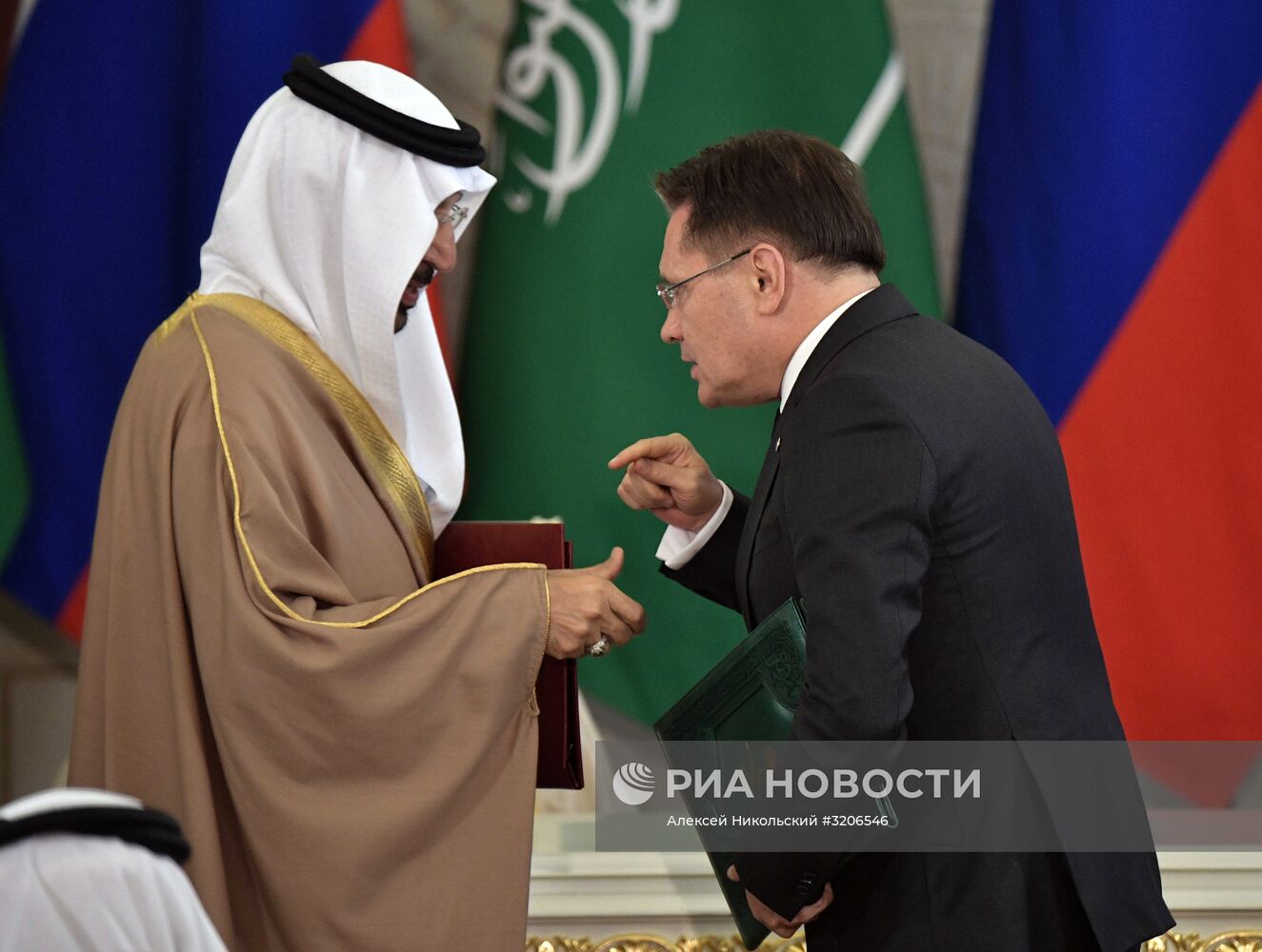 Переговоры президента РФ В. Путина с королем Саудовской Аравии С. Аль-Саудом