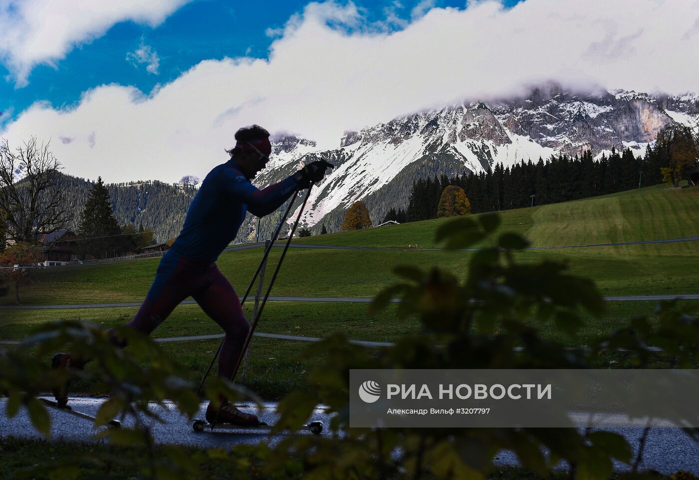 Тренировочный сбор мужской сборной России по биатлону в австрийском Рамзау