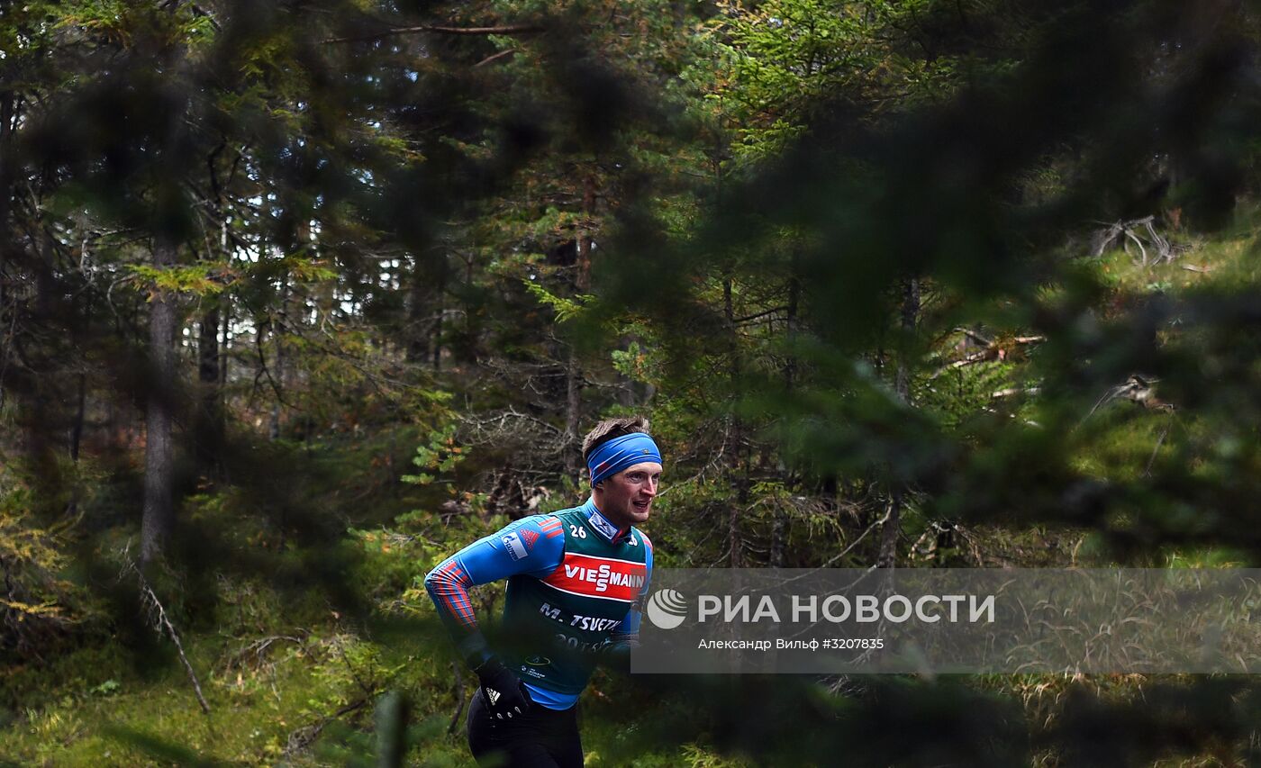Тренировочный сбор мужской сборной России по биатлону в австрийском Рамзау