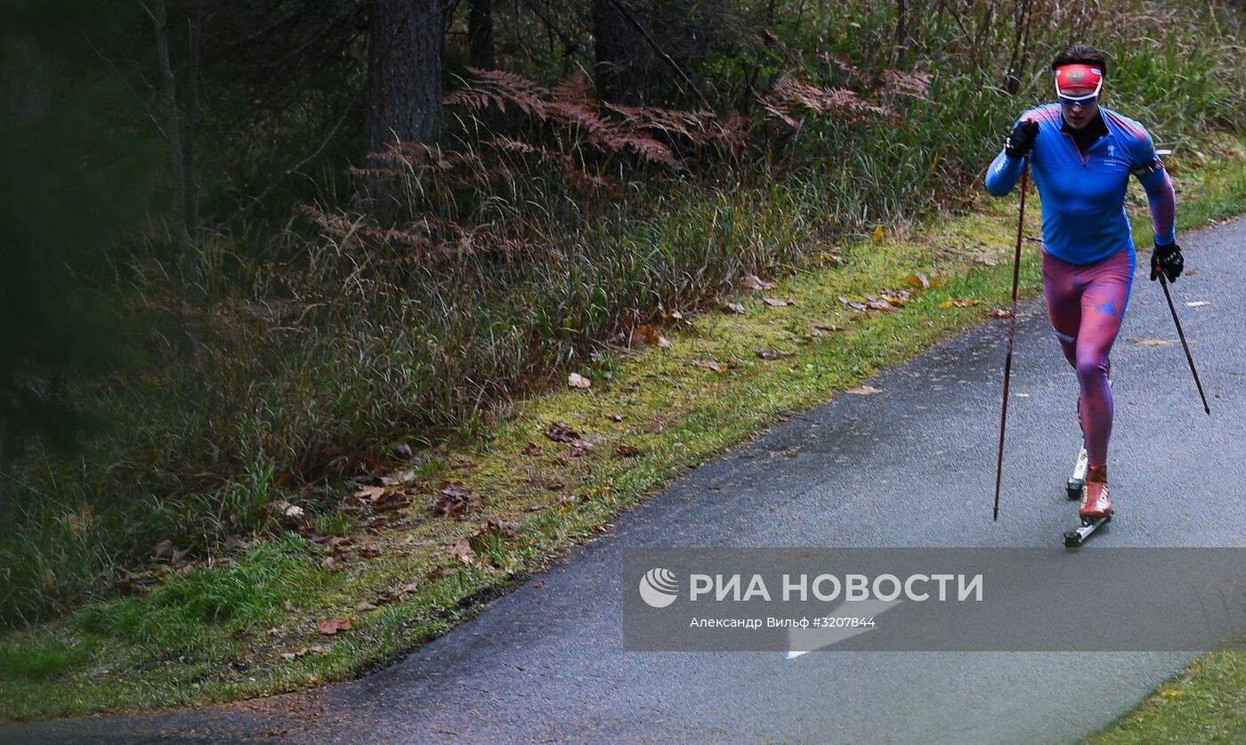 Тренировочный сбор мужской сборной России по биатлону в австрийском Рамзау