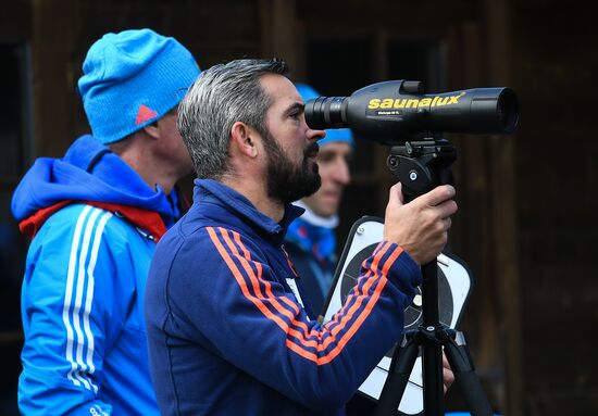 Тренировочный сбор мужской сборной России по биатлону в австрийском Рамзау