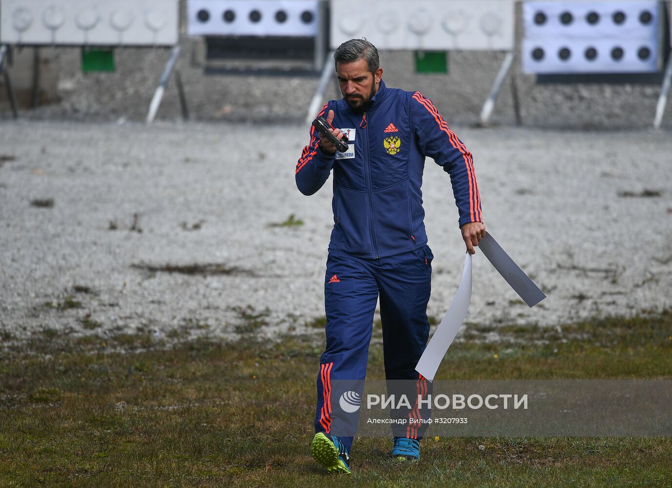 Тренировочный сбор мужской сборной России по биатлону в австрийском Рамзау