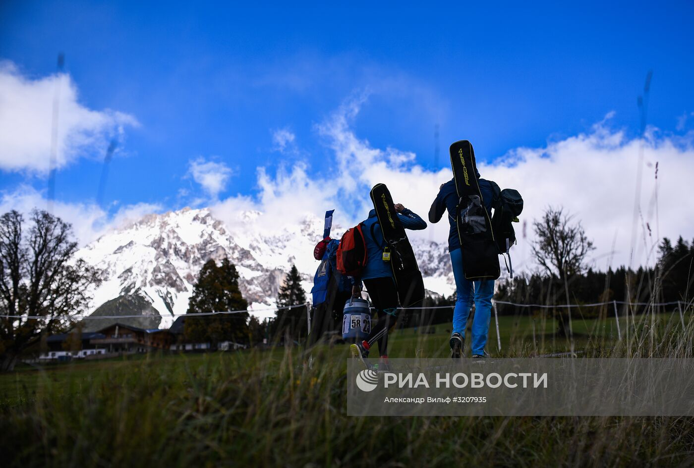 Тренировочный сбор мужской сборной России по биатлону в австрийском Рамзау