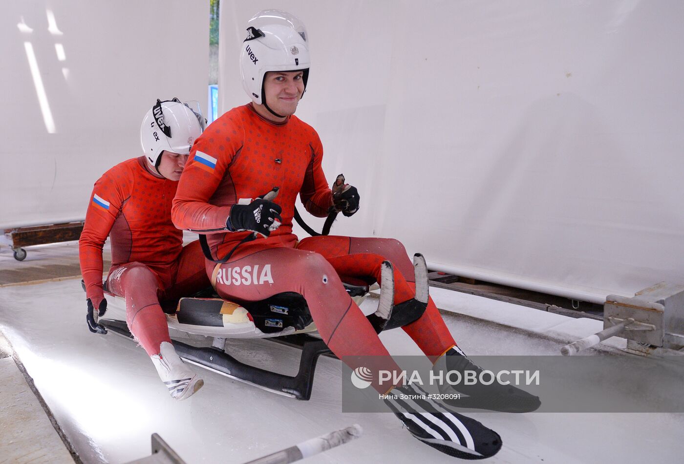 Санный спорт. Контрольная тренировка сборной России