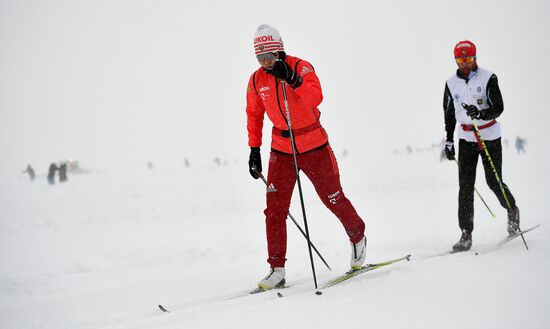 Тренировочный сбор сборной России по лыжным гонкам в Австрии