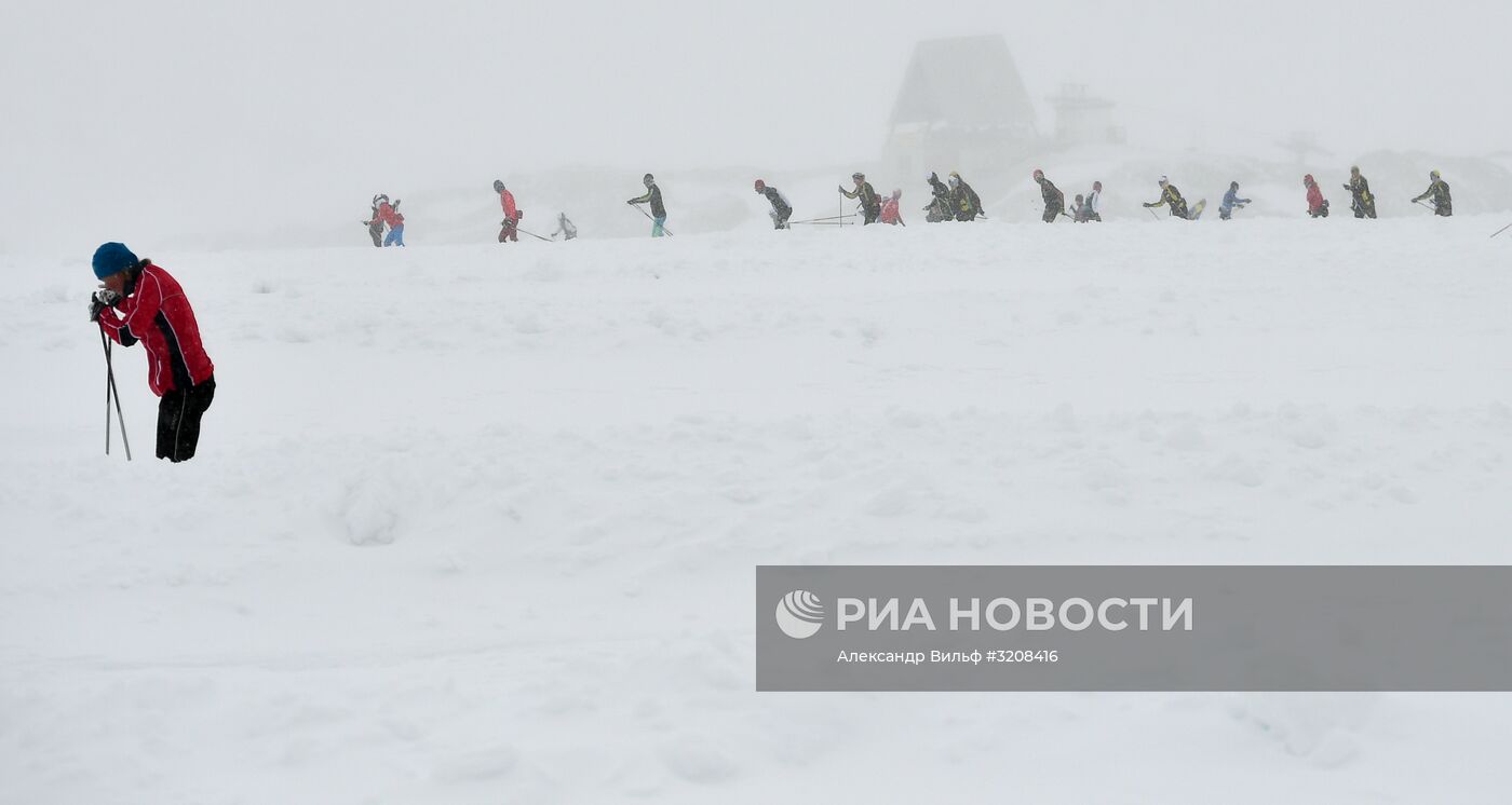 Тренировочный сбор сборной России по лыжным гонкам в Австрии