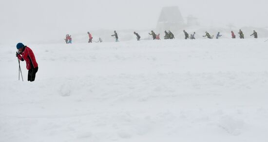 Тренировочный сбор сборной России по лыжным гонкам в Австрии