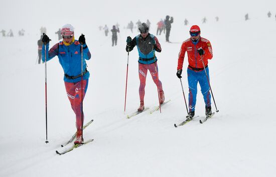 Тренировочный сбор сборной России по лыжным гонкам в Австрии