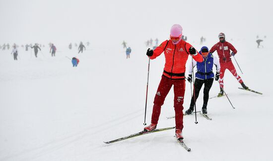Тренировочный сбор сборной России по лыжным гонкам в Австрии