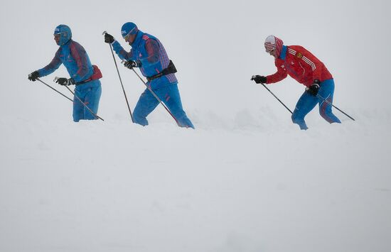 Тренировочный сбор сборной России по лыжным гонкам в Австрии