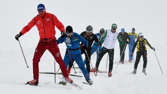 Тренировочный сбор сборной России по лыжным гонкам в Австрии