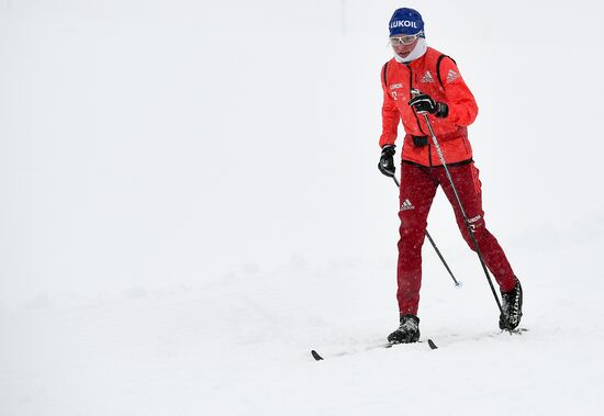 Тренировочный сбор сборной России по лыжным гонкам в Австрии