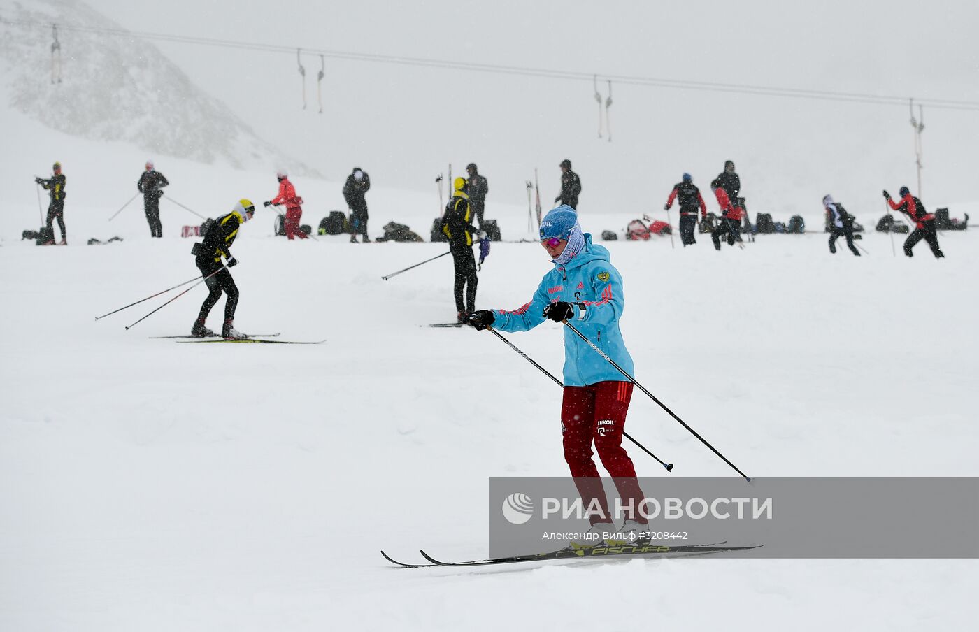 Тренировочный сбор сборной России по лыжным гонкам в Австрии