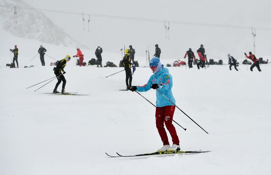 Тренировочный сбор сборной России по лыжным гонкам в Австрии