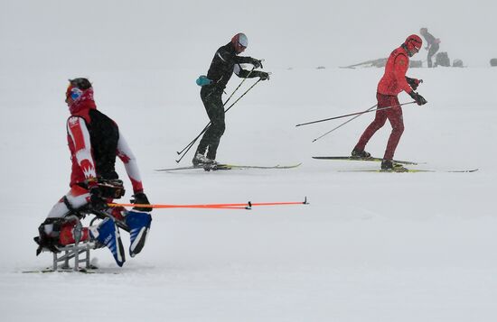 Тренировочный сбор сборной России по лыжным гонкам в Австрии