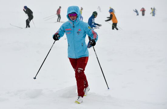 Тренировочный сбор сборной России по лыжным гонкам в Австрии