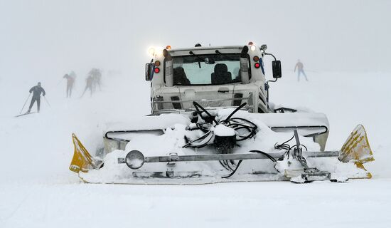 Тренировочный сбор сборной России по лыжным гонкам в Австрии