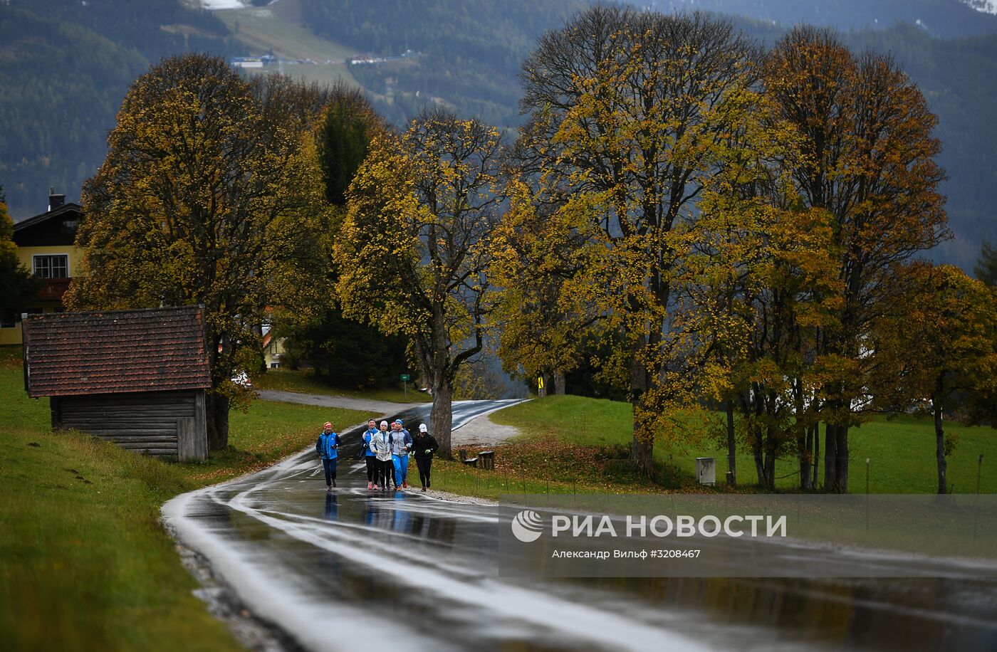 Тренировочный сбор сборной России по лыжным гонкам в Австрии