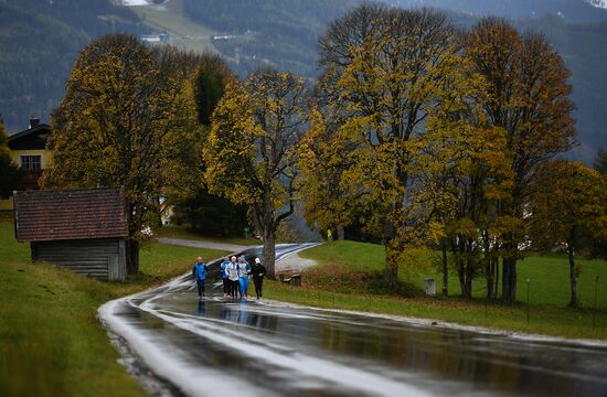 Тренировочный сбор сборной России по лыжным гонкам в Австрии