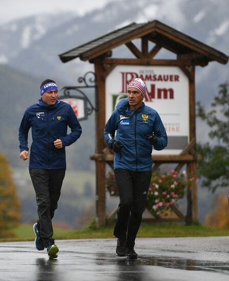 Тренировочный сбор сборной России по лыжным гонкам в Австрии