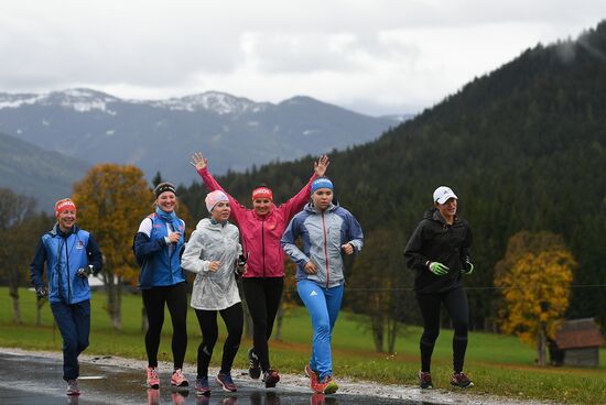 Тренировочный сбор сборной России по лыжным гонкам в Австрии