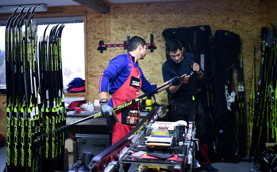 Тренировочный сбор сборной России по лыжным гонкам в Австрии