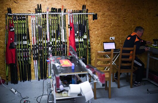 Тренировочный сбор сборной России по лыжным гонкам в Австрии