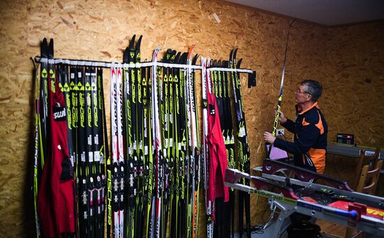 Тренировочный сбор сборной России по лыжным гонкам в Австрии