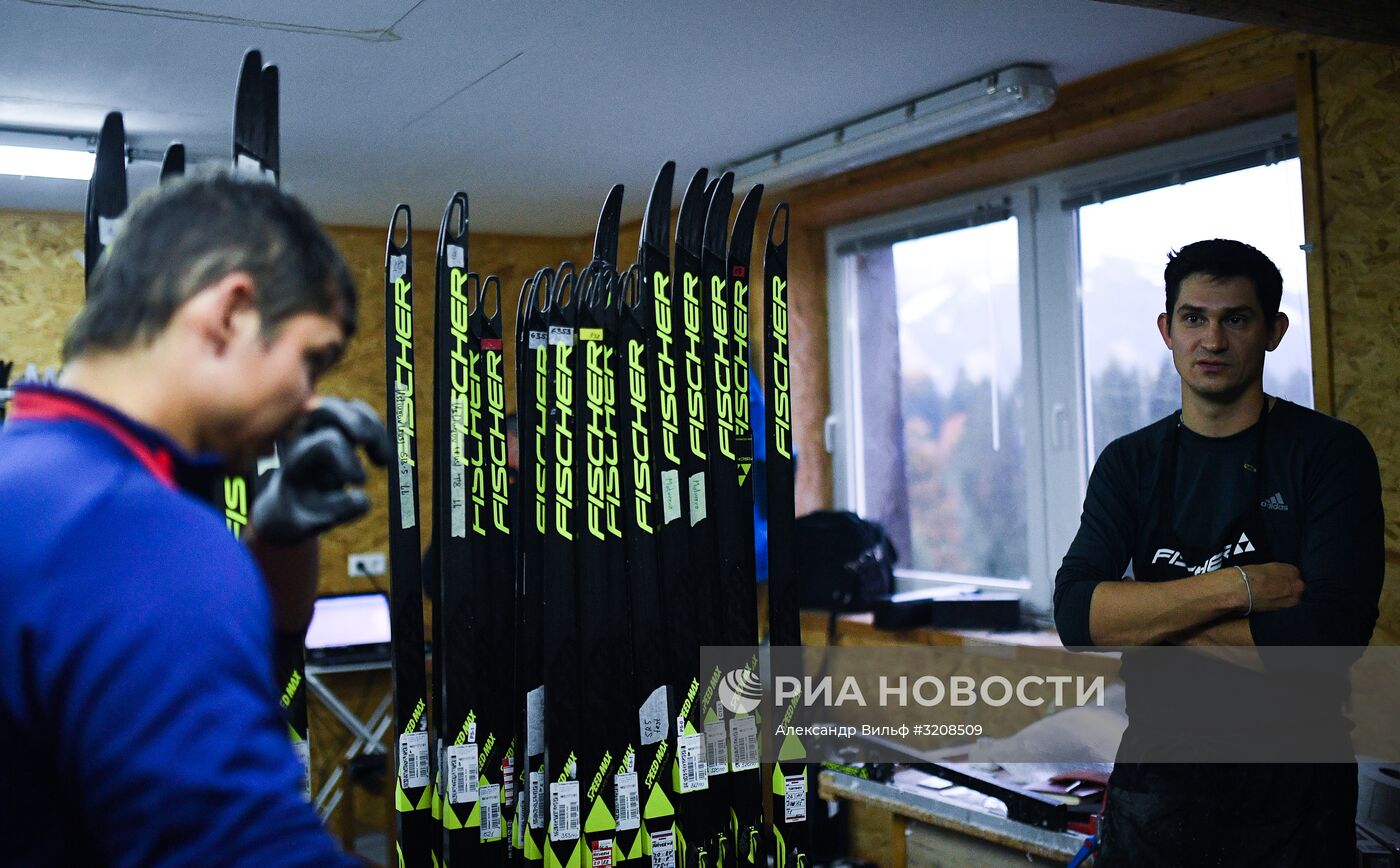 Тренировочный сбор сборной России по лыжным гонкам в Австрии